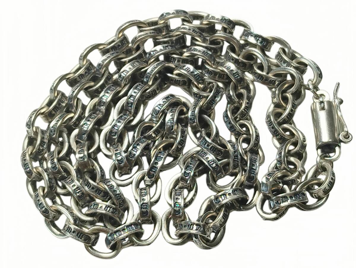極美品 中古 CHROME HEARTS クロムハーツ クロムハーツ ペーパーチェーンネックレス長さ:約50㎝拍卖