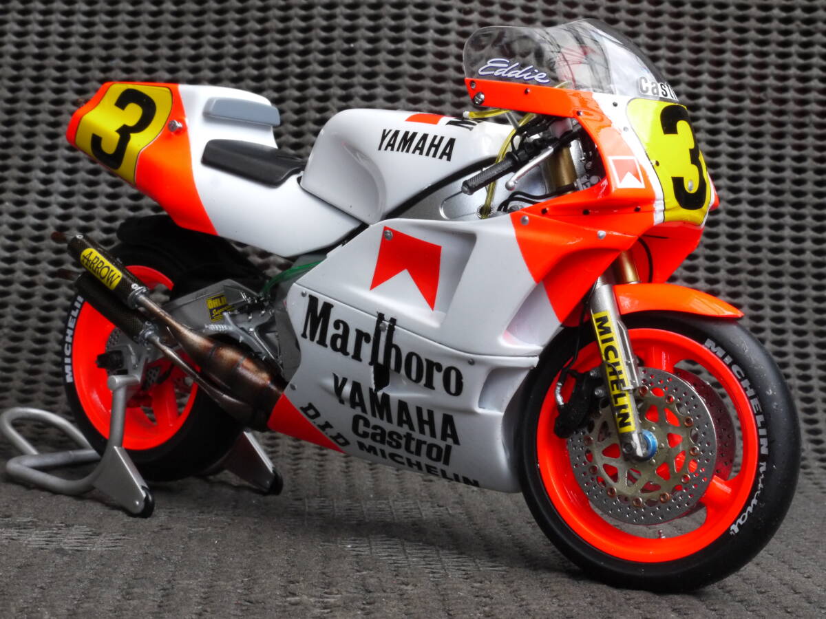 ハセガワ 1/12 YAMAHA YZR 500 OW98 後期 エディーローソン 完成品拍卖