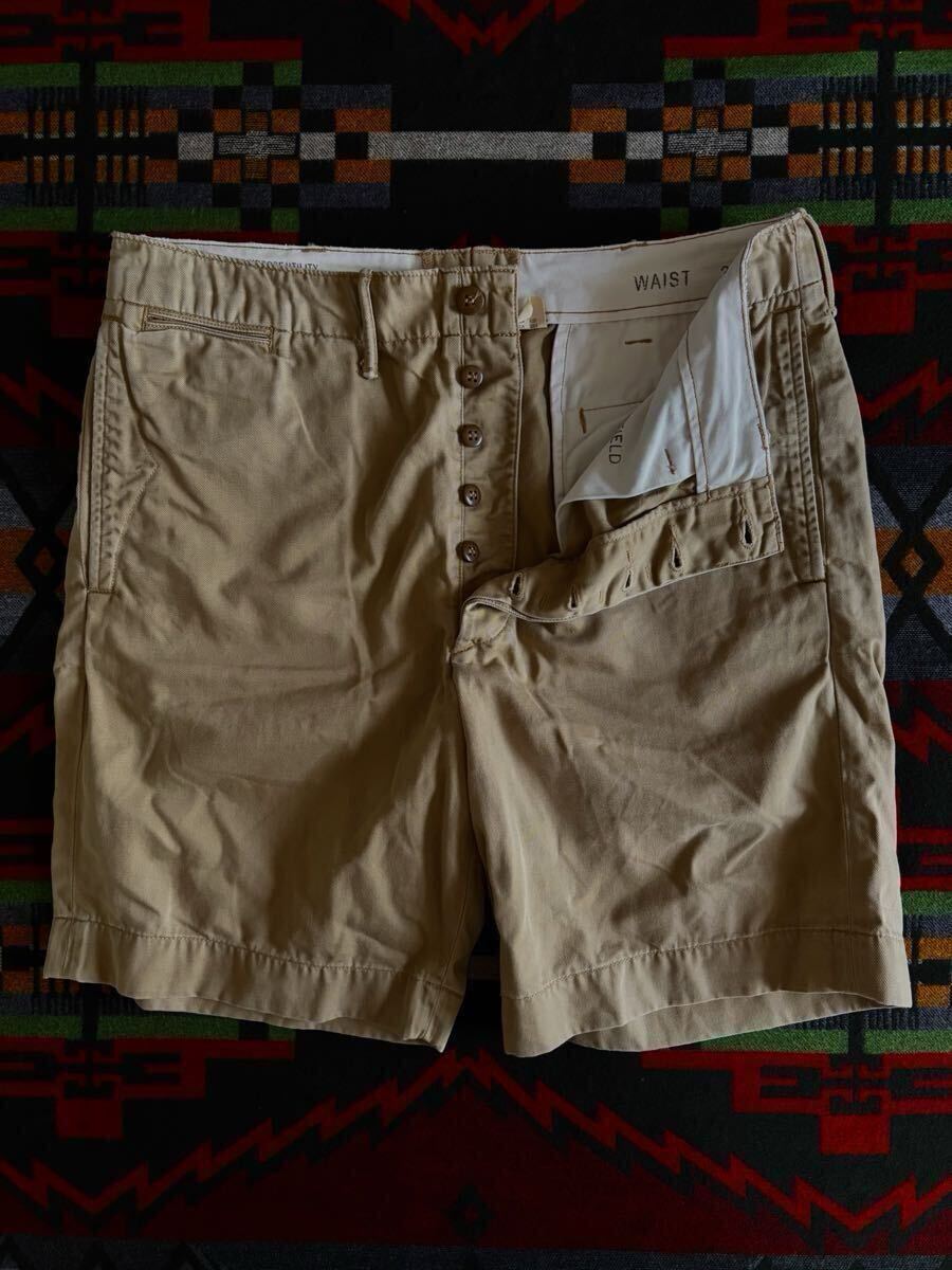 RRL 26SS OFFICER’S CHINO SHORTS “34” 定価27500円 現行モデル (ラルフローレン ビンテージ ショーツ拍卖