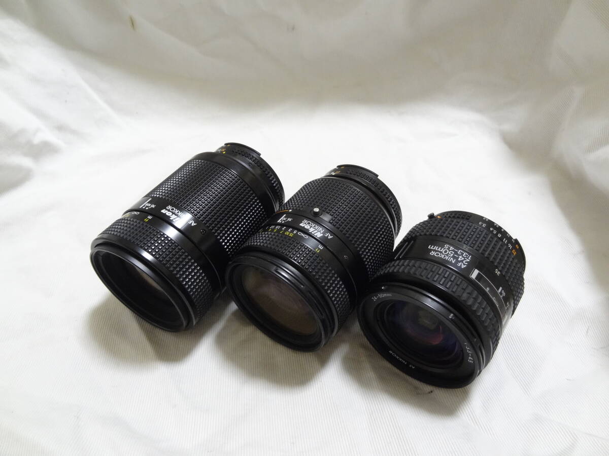 ニコン フィルム1眼レフカメラ用純正AFニッコールズームレンズ 24-50mm 35-70mm 70-210mm 動作確認済 オートフォーカスNIKKOR Nikon 拍卖
