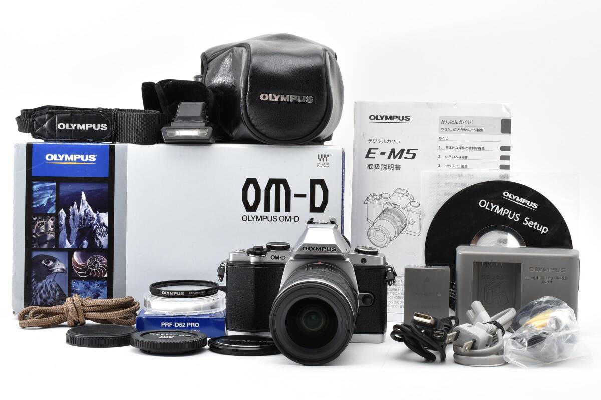 ■ ほぼ新品 ■ オリンパス OLYMPUS OM-D E-M5 レンズキット 《 元箱付き 》M0719#A-459拍卖