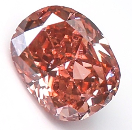 【100円~】0.077ct 天然ダイヤ FANCY DEEP BROWNISH ORANGY PINK(ナチュラルカラー)SI1 PS拍卖