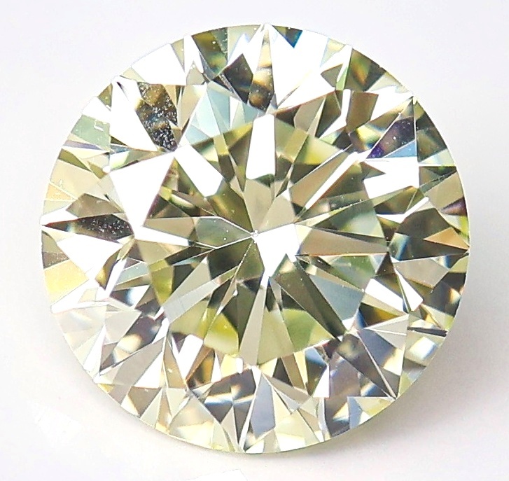 【100円~】VVS2!0.523ct 天然ダイヤ VERY LIGHT YELLOW(ナチュラルカラー)VERY GOOD拍卖