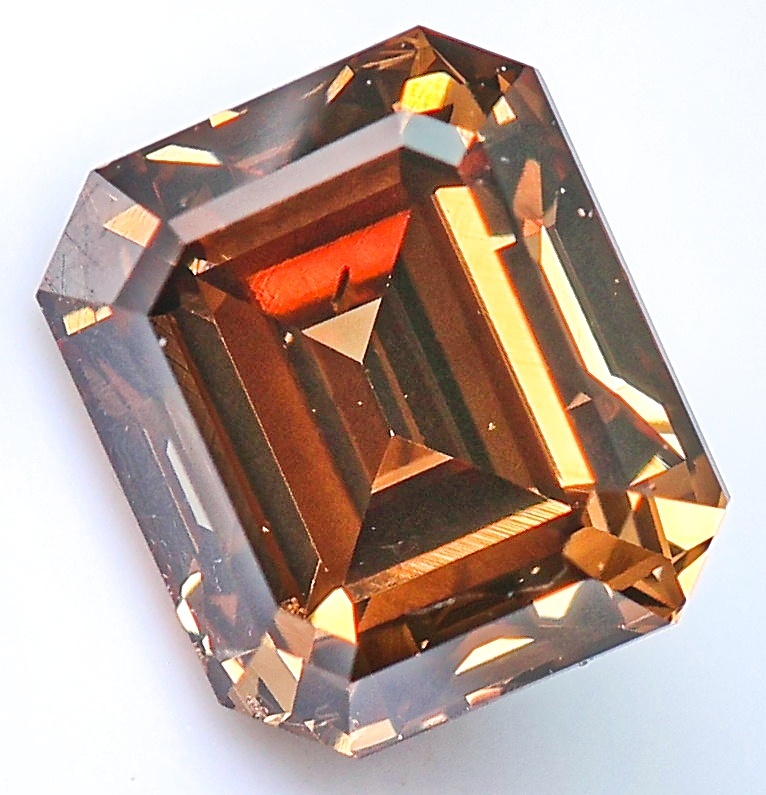 【100円~】1.054ct!天然ダイヤ FANCY DARK BROWN(ナチュラルカラー)SI1 EM拍卖