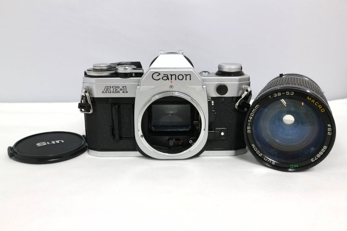【Canon AE-1 シルバー】SUN ZOOM 35-140mm F3.8-5.3 MACRO 一眼レフ フィルムカメラ ズームレンズ 動作確認済み 中古 現状品 Y489拍卖