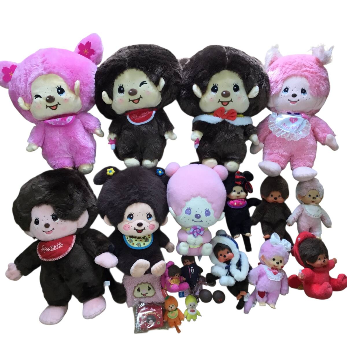 ■モンチッチ まとめ商品 セキグチ ぬいぐるみ マスコット 雑貨 セット 大量 レトロ コラボ キャラクター 大小MIX マルチカラー拍卖