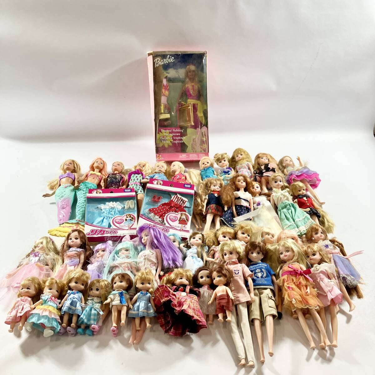 ★ リカちゃん バービー まとめ商品 お友達 ベビー ボーイフレンド 服 など 服着せ替え人形 箱入りあり ジャンク品拍卖