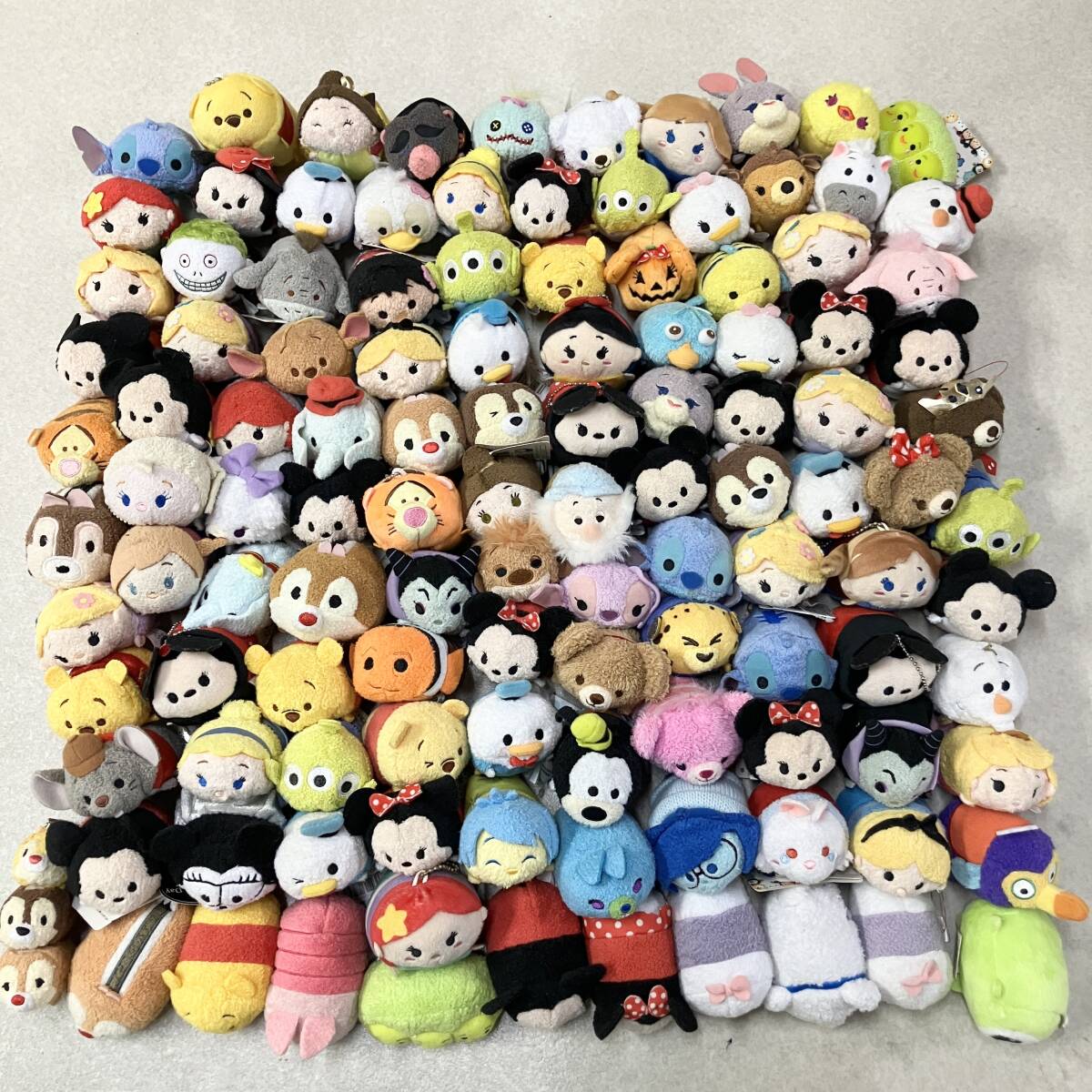 ● ディズニー ツムツム ぬいぐるみ キーホルダー 100点以上 大量 まとめ商品 スティッチ プーさん トイストーリー TSUMTSUM 現状品拍卖