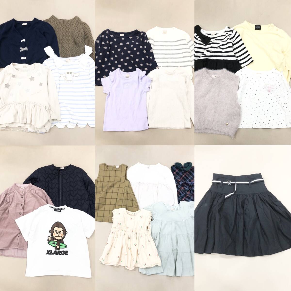 ★ ナルミヤ ブランド 子供服 21点 まとめ petit main kate spade NEW YORK 等 トップス ボトムス ワンピース 等 サイズMIX 卸 現状品拍卖