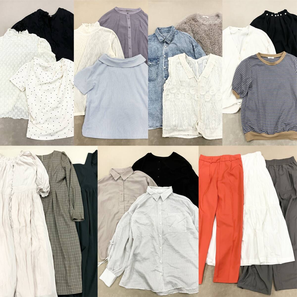 ★カジュアル ファッション 21点 まとめ LOWRYS FARM CIAOPANIC OLIVE トップス ボトムス ワンピース サイズMIX レディース 卸現状品 5.3kg拍卖