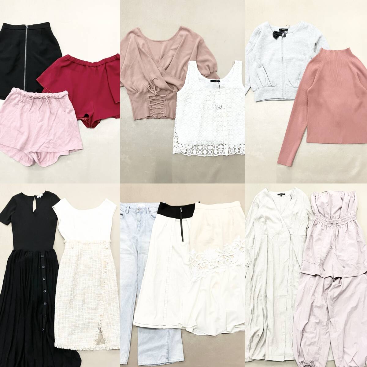 ★ rienda リエンダ 14点 まとめ トップス ボトムス ワンピース アウター ニット パーカ ギャル ガーリー サイズMIX レディース 卸 現状品拍卖