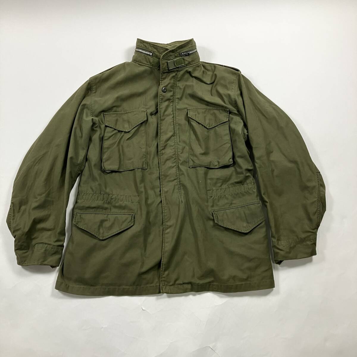 ★ 70s vintage U.S.ARMY ミリタリージャケット M-65 フィールドジャケット アウター 米軍 アルミジッパー 古着 カーキ LARGE LONG メンズ拍卖