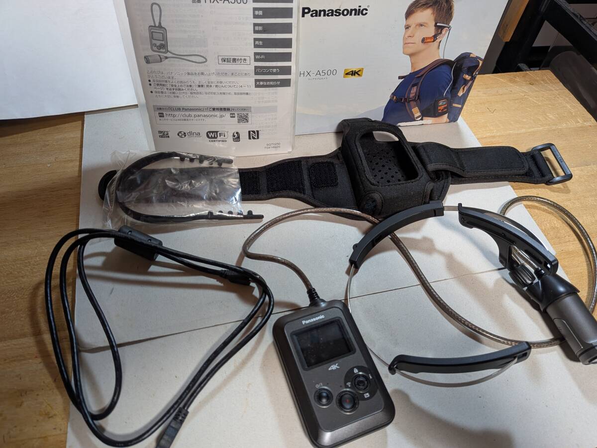 中古パナソニック「ウェアラブルカメラHX-A500」拍卖
