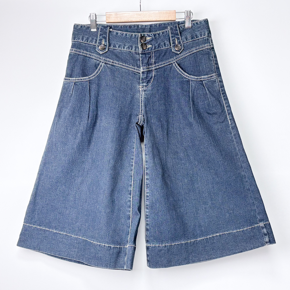 THE EMPORIUM レディース フレアデニムショートパンツ dnm1879拍卖