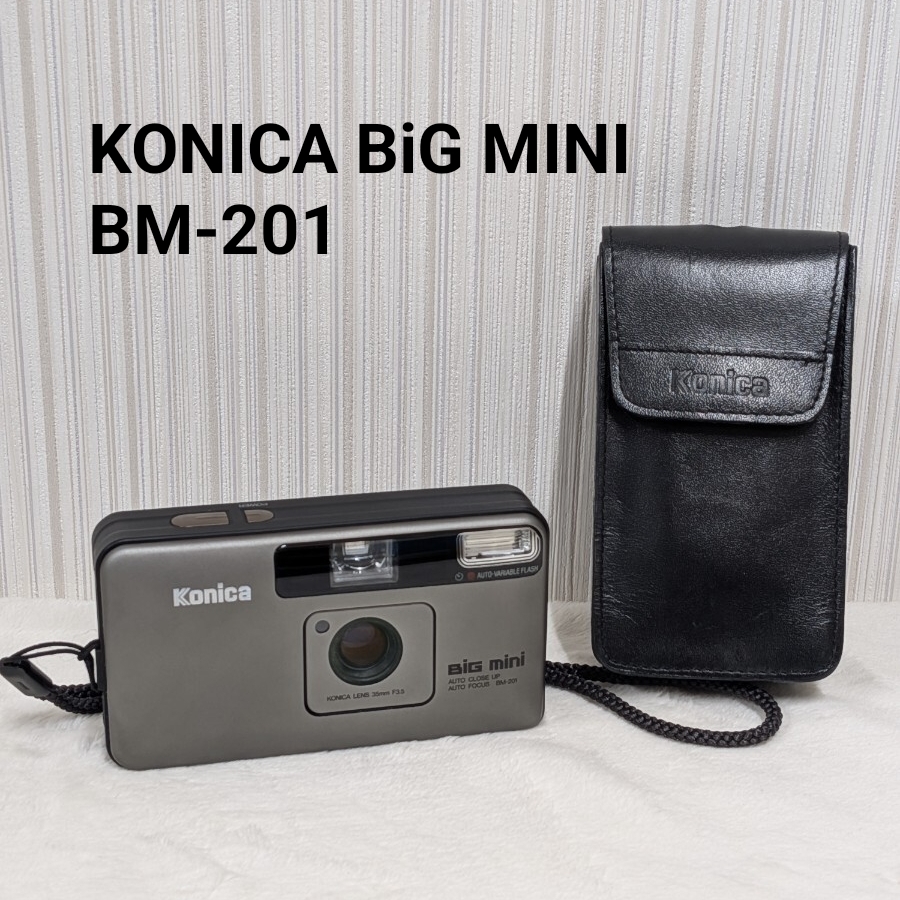 【美品/動作未確認】Konica コニカ BiG MINI BM-201 35mm F3.5(ケース・ストラップ付)拍卖
