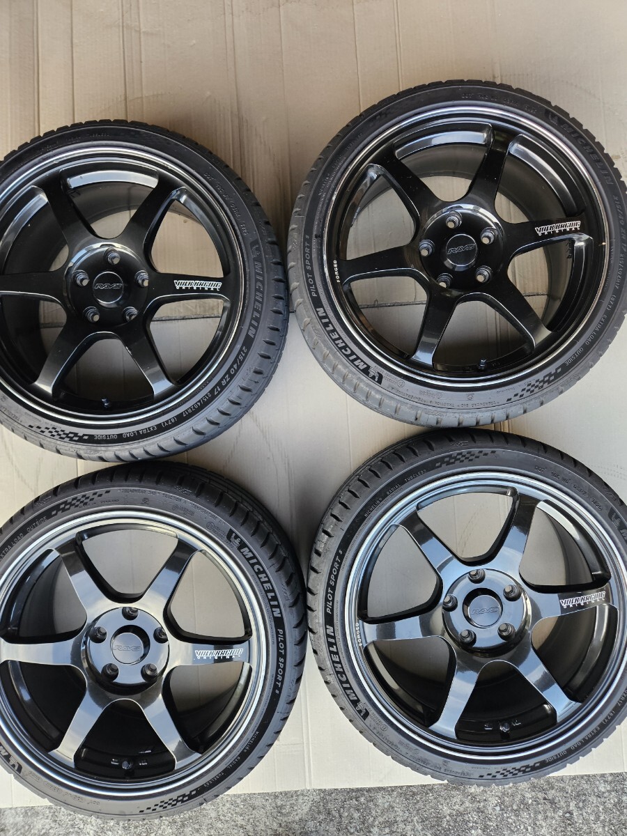 激レア? RAYS VOLKRACING VR.G2 PROGRESSIVE MODEL 17インチ バリ山ミシュランPS5付き ZC33S スイフトスポーツ等にいかがですか?拍卖
