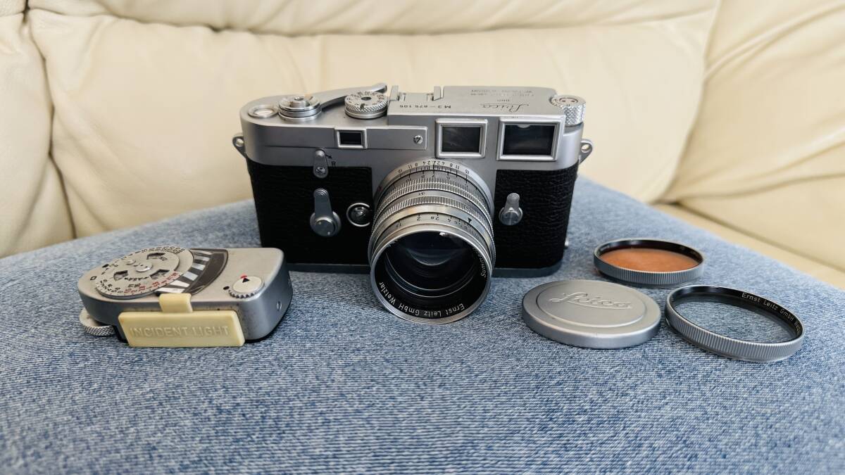 Leica ライカ M3 ダブルストローク クローム 87万台 Summarit ズマリット5cm F1.5【送料無料!!】【ジャンク品】【1円スタート】拍卖