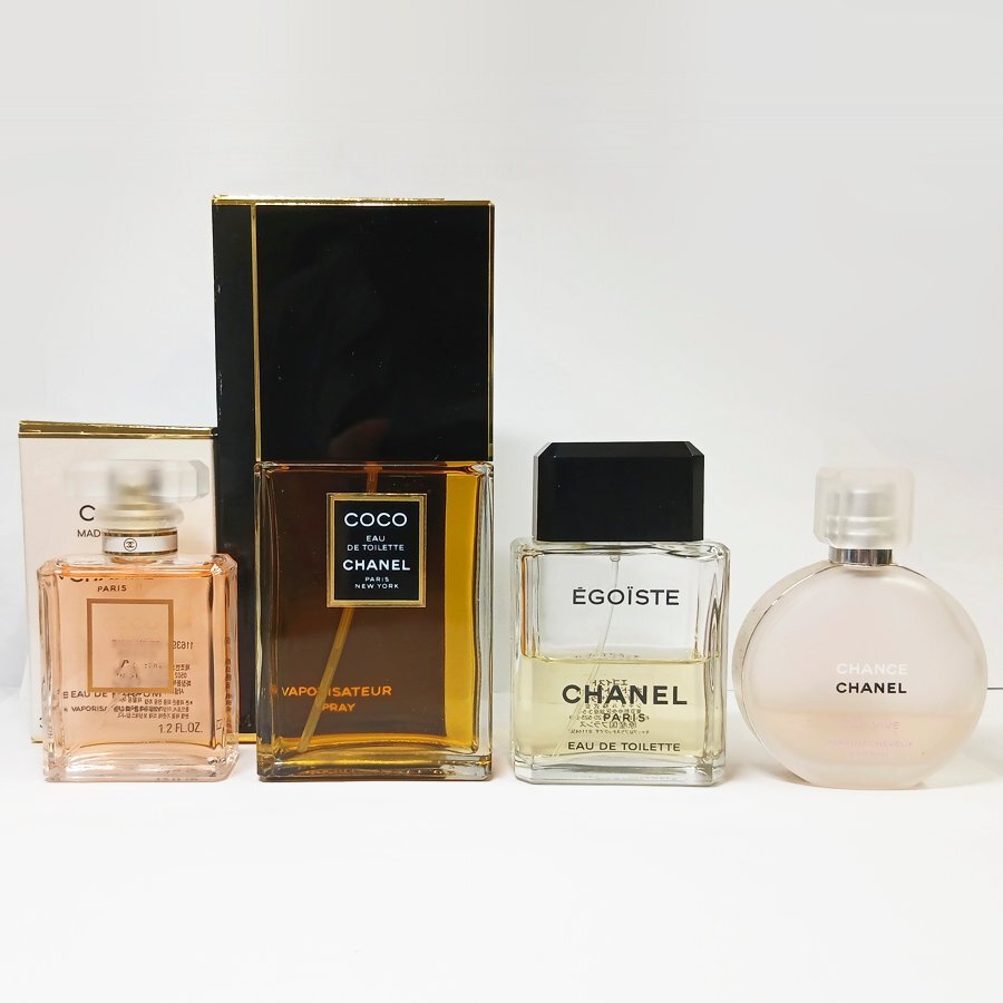 1円スタート CHANEL シャネル COCO エゴイスト チャンス 香水 4点セット 100ml~35ml オードトワレ 残量多 レディース拍卖