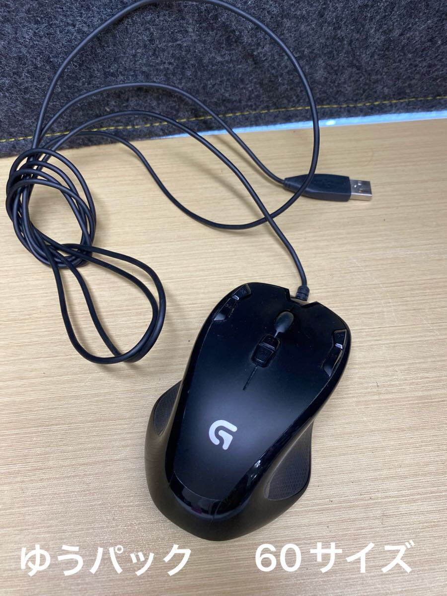 ○A027 Logicool ロジクール G300s ゲーミングマウス 有線 USB ブラック マウス PC用具 周辺機器 中古品拍卖