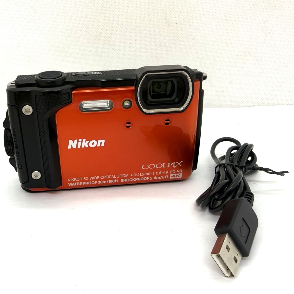 A839-P11C-15◎【美品】 Nikon ニコン COOLPIX W300 レッド コンパクトデジタルカメラ コンデジ シャッター確認済み IB拍卖