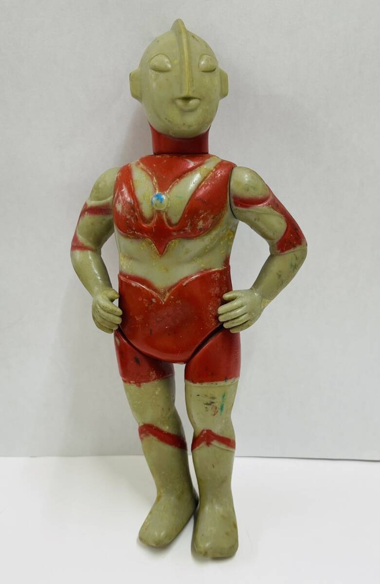 A530-CH12-2767 BULLMARK ブルマァク ウルトラマン ソフビ フィギュア 昭和 レトロ 特撮玩具 おもちゃ 約22.5cm IM拍卖