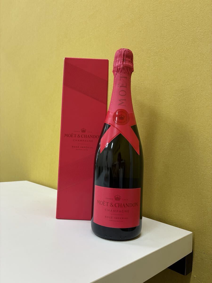 1円スタート MOET CHANDON ロゼ シャンパン ロゼインペリアル 箱付き 美品 750ml 拍卖