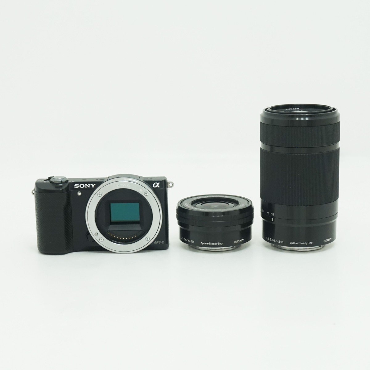 ◇ジャンク【SONY ソニー】α5000 ダブルズームレンズキット ILCE-5000YB ミラーレス一眼カメラ ブラック拍卖
