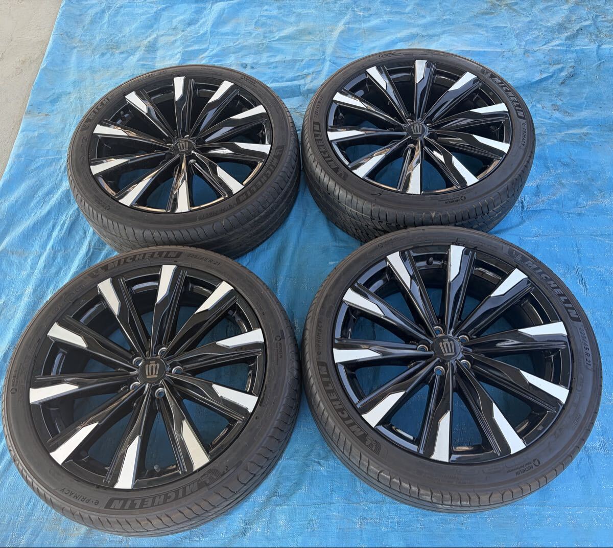 【バリ溝】トヨタ クラウンクロスオーバー RS 純正 21in 7.5J +35 PCD114.3 ブリヂストン ブリザック VRX3 225/45R21 レクサス NX 20 流用拍卖