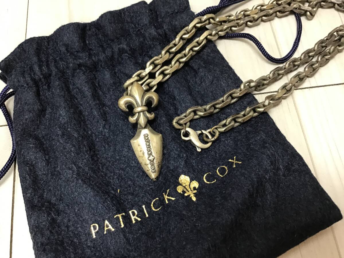 6019■PATRICK COX パトリックコックス ネックレス チェーン ダガーモチーフ シルバー SV925 総重量約38.9g拍卖