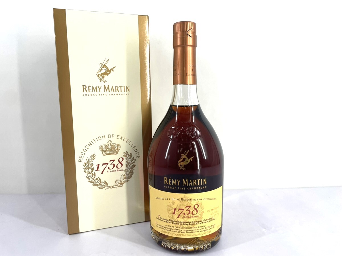 1円★ 未開栓 REMY MARTIN レミーマルタン 1738 アコード ロワイヤル プレミアム コニャック 700ml 40% 古酒 洋酒 中古 同梱不可拍卖