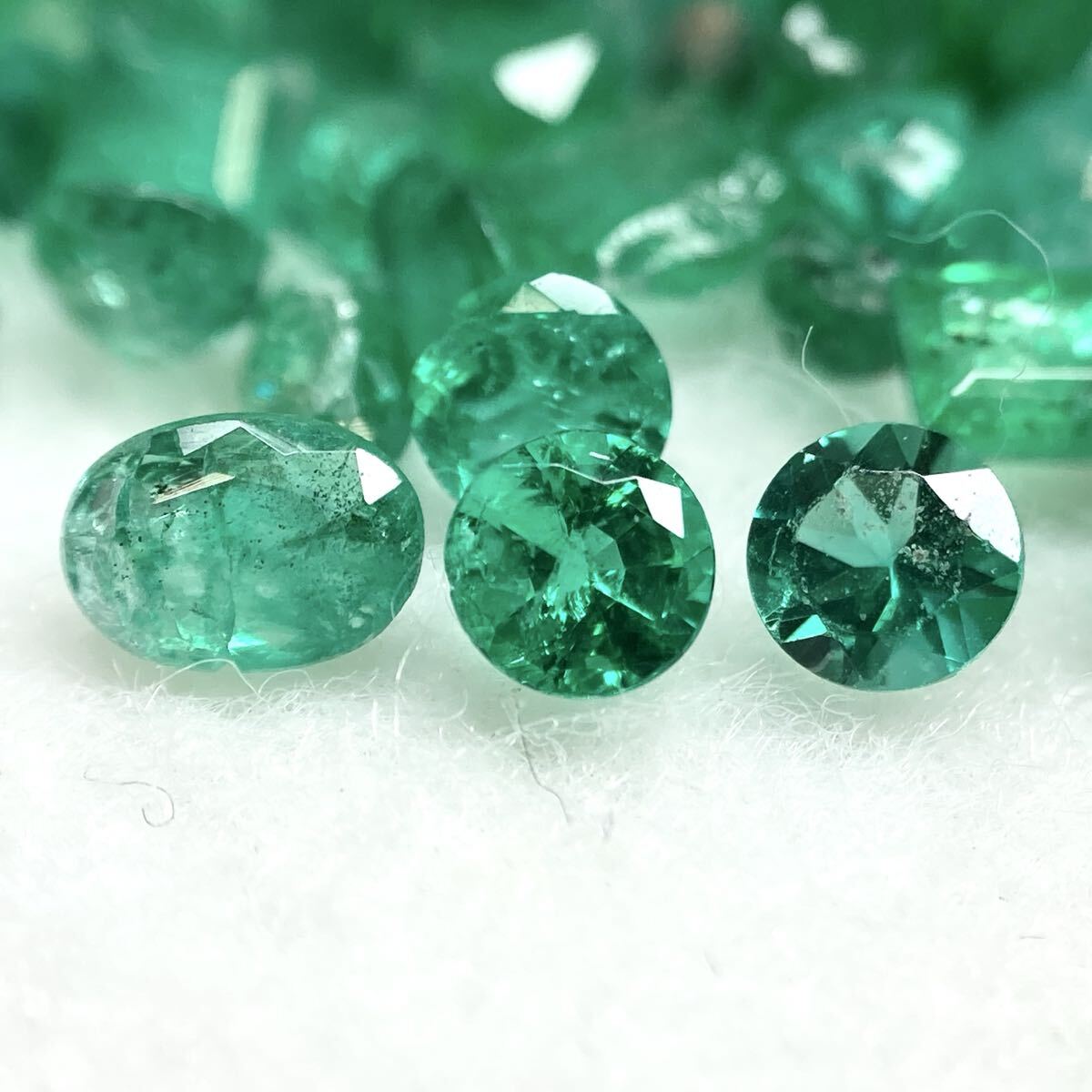 小粒!!◆天然エメラルドおまとめ25ct◆a 約5g ルース 裸石 宝石 ジュエリー jewelry emerald ベリル w3つ33拍卖