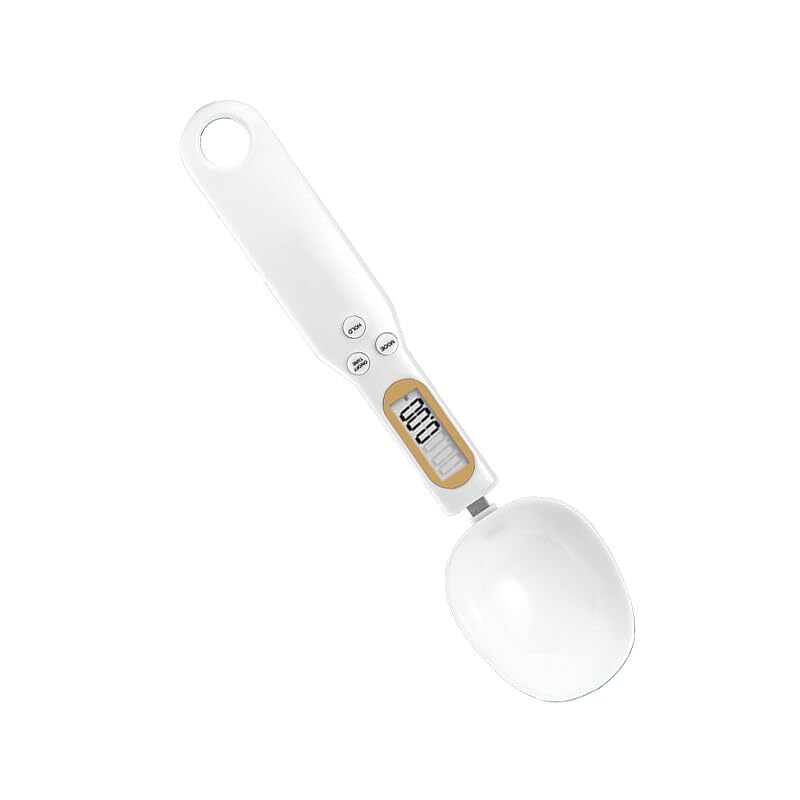 ≪新品≫計量スプーン 測り スプーンスケール デジタルスプーン 料理台所用 軽量測定 吊り下げ可能 (ホワイト)拍卖