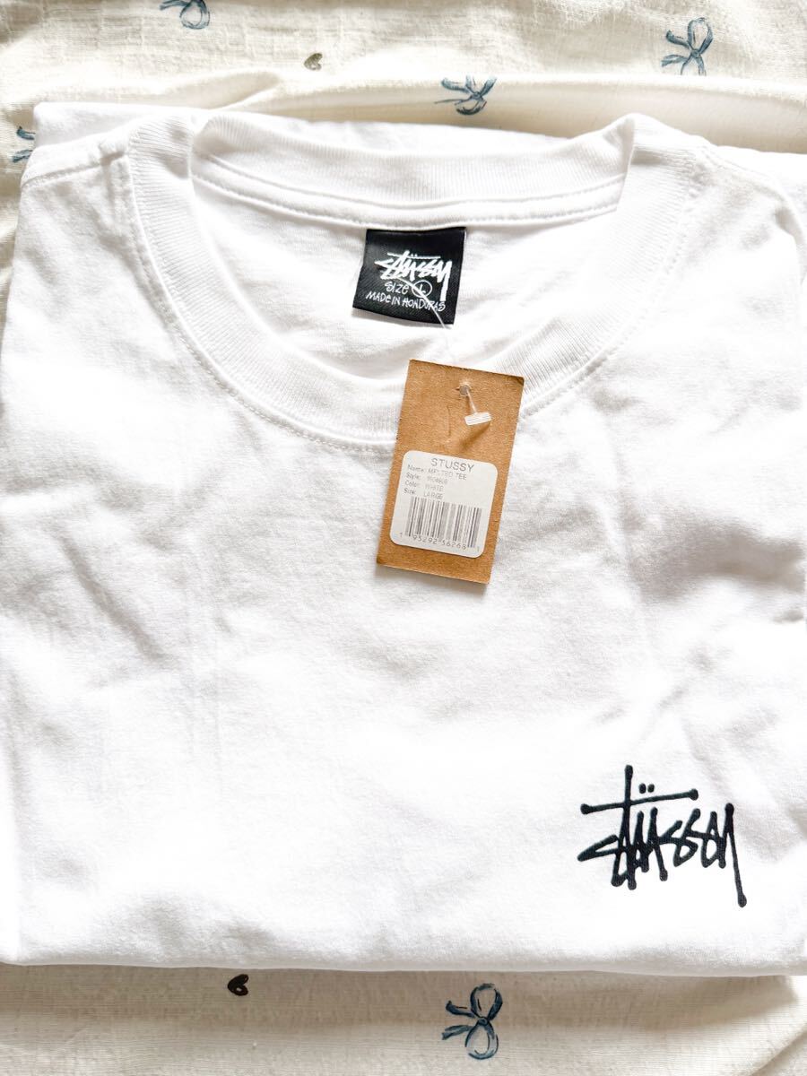 STUSSY MELTED TEE WHITE SIZE XL拍卖