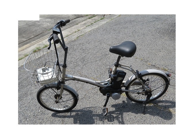 Y☆Panasonic BE-ENCS035N ENCS035 20インチ 3段変速ギア 小型 電動自転車 充電器付 6.6Ah◎アシスト走行可拍卖
