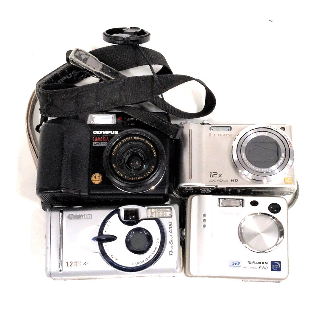 1円 Panasonic LUMIX DMC-TZ7 FUJIFILM FinePix F410 含む コンパクトデジタルカメラ 4点まとめセット拍卖