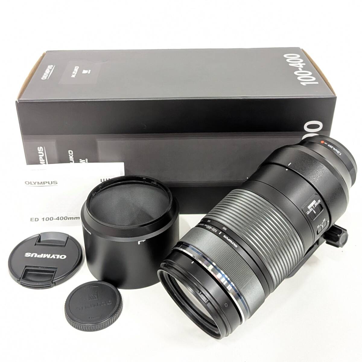 OLYMPUS M.ZUIKO DIGITAL ED 100-400mm F5.0-6.3 IS ED MSC BLK オリンパス マイクロフォーサーズ 元箱・付属品拍卖