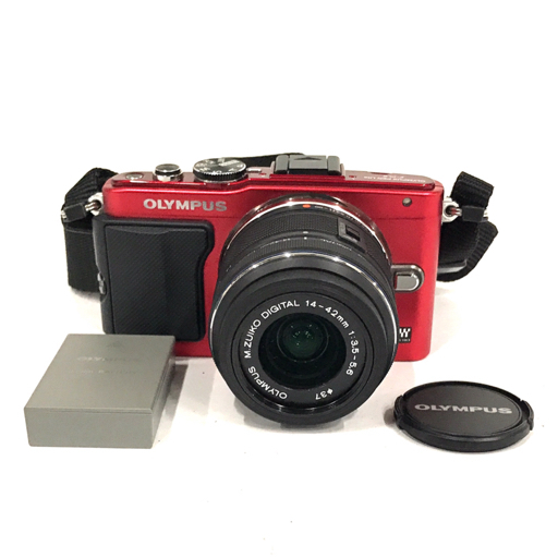 1円 OLYMPUS PEN Lite E-PL6 M.ZUIKO 14-42mm 1:3.5-5.6 ミラーレス一眼 デジカメ オリンパス 光学機器 現状品拍卖
