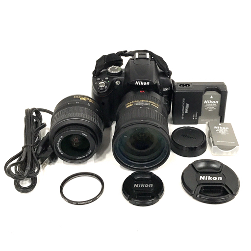 1円 Nikon D5000 AF-S NIKKOR 18-55mm 1:3.5-5.6 G 18-200mm 1:3.5-5.6 G ED 一眼レフ デジカメ ニコン ジャンク拍卖