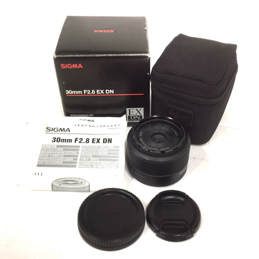 1円 SIGMA 30mm 1:2.8 EX DN シグマ ソニーEマウント 単焦点レンズ 光学機器 動作確認済み 元箱付属拍卖