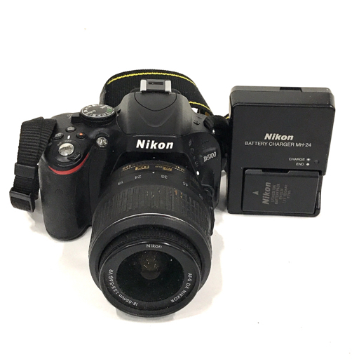 1円 Nikon D5100 AF-S DX NIKKOR 18-55mm F3.5-5.6G VR デジタル一眼レフカメラ レンズ 動作確認済拍卖