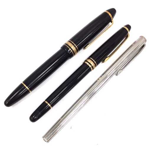 1円 モンブラン マイスターシュテュック No146 万年筆 ペン先 14C 585 尾栓回転吸入式 他 ペン先 14K 585 等 計3点拍卖