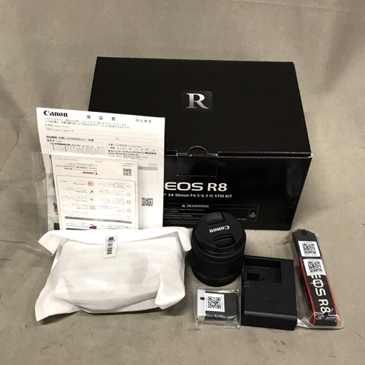 1円 未使用品 Canon EOS R8 RF24-50mm F4.5-6.3 IS STM KID ミラーレス一眼 デジカメ キャノン 光学機器拍卖