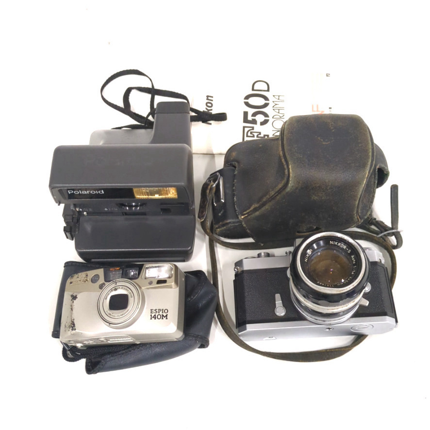 1円 Nikomat FTN ペンタックス ESPIO 140M フィルムカメラ ポラロイド 計 3点セット 現状品 B6592拍卖