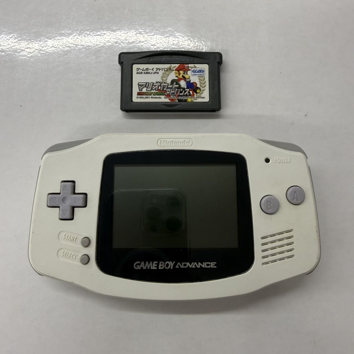 I504-O70-412◎ Nintendo ニンテンドー ゲーム GAME BOY ADVANCE ゲームボーイ アドバイス AGB-001 ソフトマリオカート 通電確認済み FH拍卖