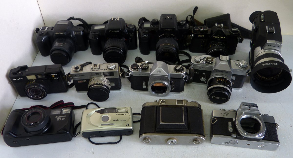 ☆1円~!フィルムカメラ/8mmフィルムカメラ MAMIYA-6 FUJICA Single-8など まとめて ジャンク品☆拍卖