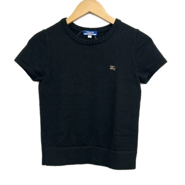 バーバリーブルーレーベル Burberry Blue Label 半袖セーター/ニット サイズ38 M - 黒 レディース 美品 トップス拍卖