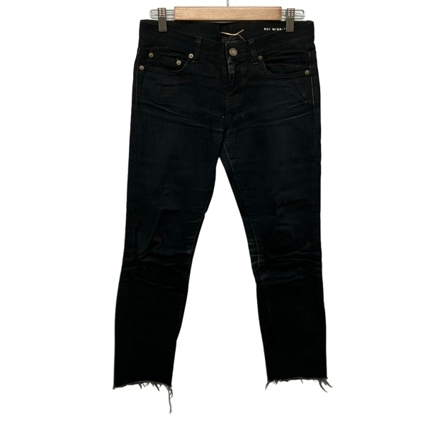 サンローランパリ SAINT LAURENT PARIS ジーンズ/デニムパンツ サイズ25 XS 346665 - 黒 レディース クロップド(半端丈)/切りっぱなし拍卖