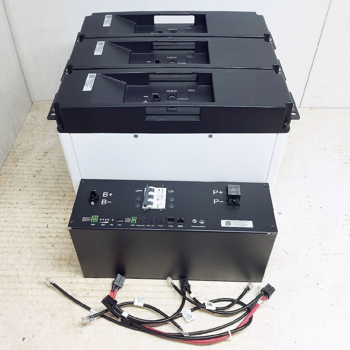 SHARP シャープ 蓄電池モジュール JH-AB07 システムユニット EBA1-001XP01 計4台セット JH-WB2021取り外し品 ジャンク拍卖