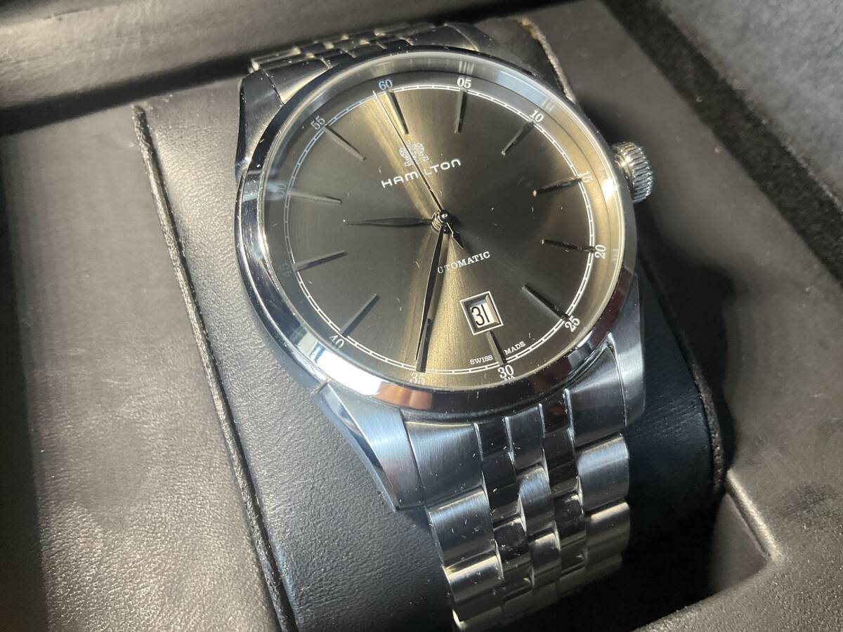 美品【HAMILTON】ハミルトン ジャズマスター スピリットオブリバティ H424150 デイト 自動巻き メンズ【中古】拍卖