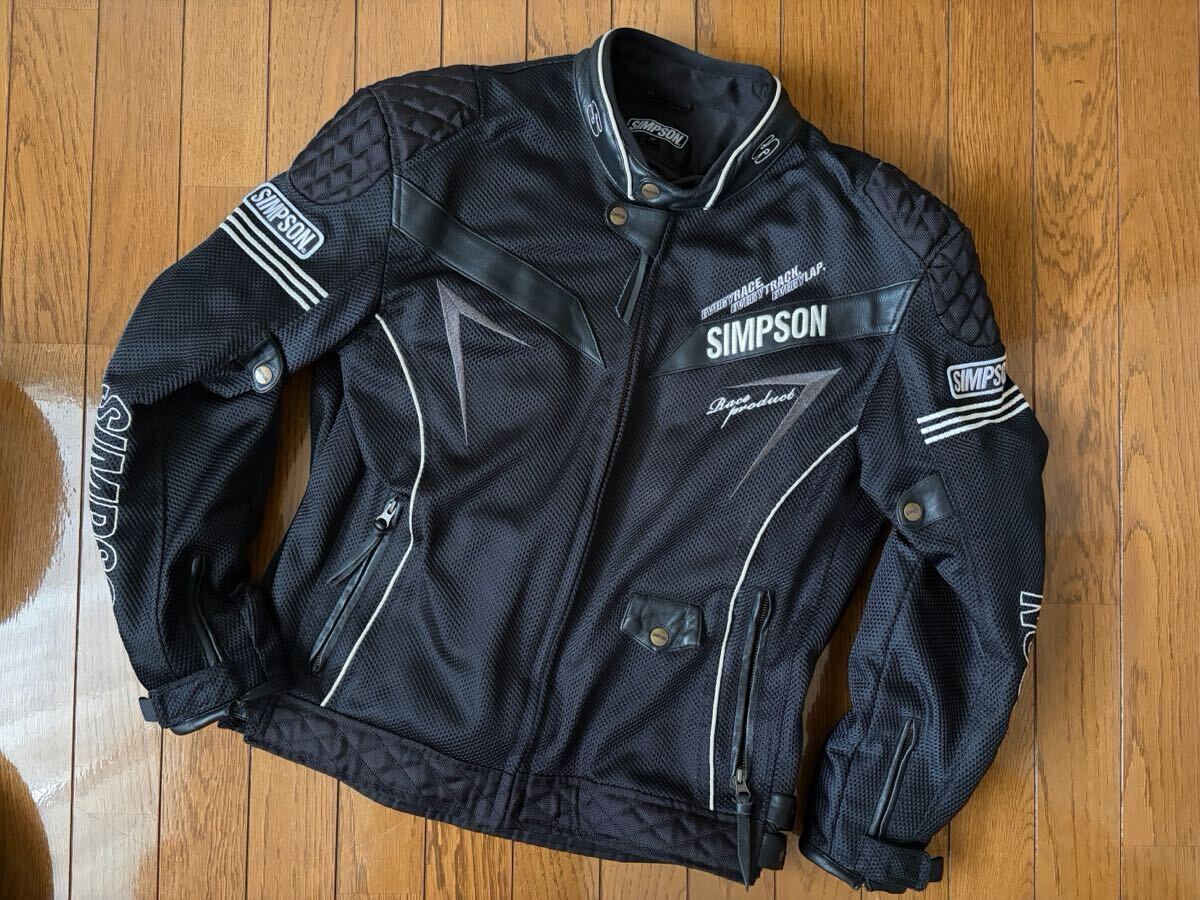 SIMPSON NORIX シンプソン メッシュジャケット +レザー LLサイズ 夏用拍卖